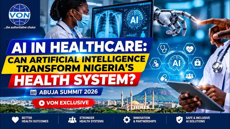AI in Healthcare summit graphic, Abuja 2026