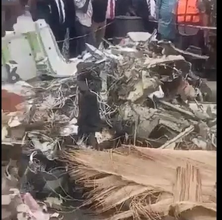 Ondo plane crash wreckage