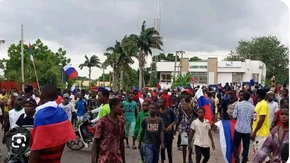 Russia Denies Sponsoring Protesters Who Waved Its Flag in Nigeria