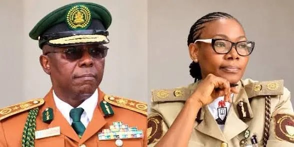 Heads of the Nigerian Correctional Service and Nigeria Immigration Service in uniform